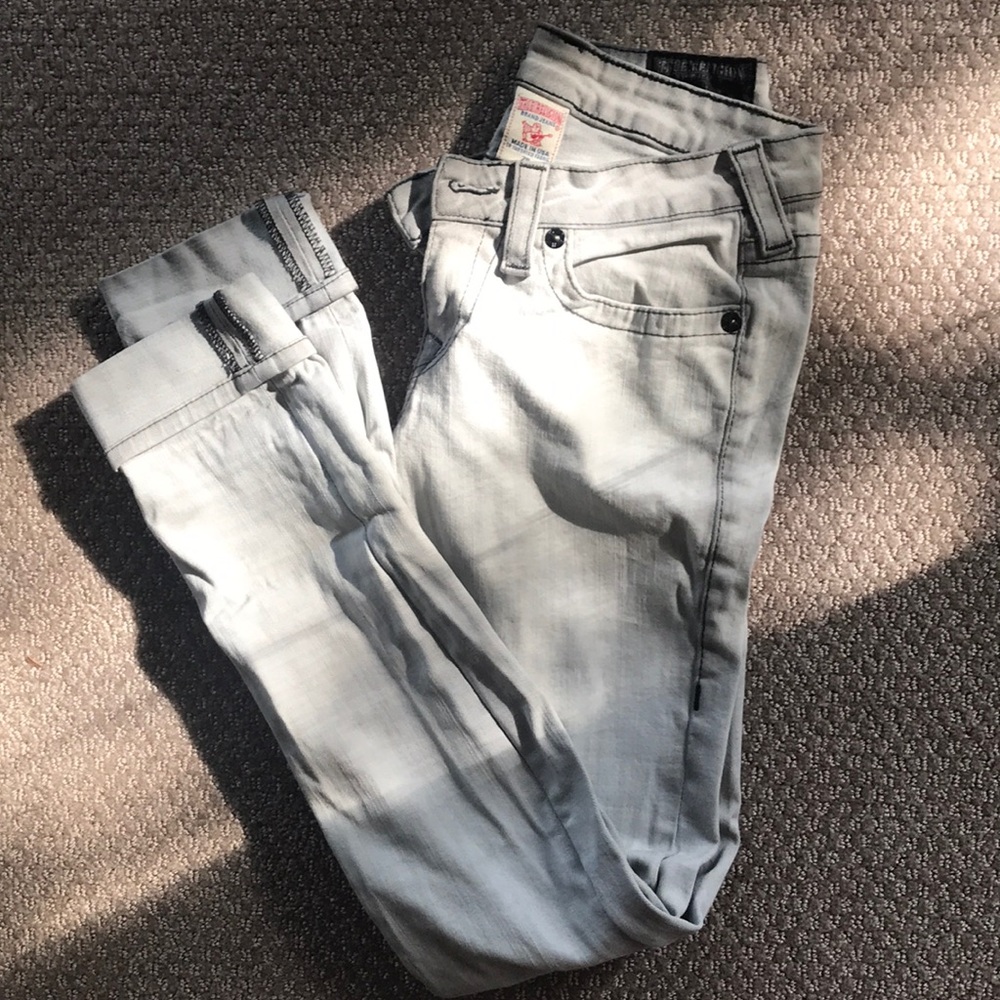True Religion Gray Jeans